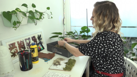 Magdalena Hodak izrađuje svoje žive slike od biljaka